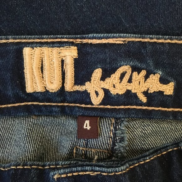 Kut from the Kloth SAMMIE Straight Leg Blue Jeans Distressed Straight Leg - Picture 10 of 16